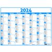 3664447154626-Calendrier Classique - 7 mois par face - 32 x 42 cm - bleu - Oberthur-P_405149383_1-0