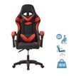 Fauteuil gamer TX - accoudoirs - appui-tête intégré - noir et rouge