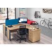3253310462519-Bureau compact à droite DUAL - L180 cm - Pieds blanc - plateau imitation noyer (Pieds de renfort ou caisson bout de bureau obligat-P_405152141_2-1