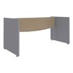 3253310462519-Bureau compact à droite DUAL - L180 cm - Pieds blanc - plateau imitation noyer (Pieds de renfort ou caisson bout de bureau obligat-P_405152141_4-3
