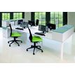 3253310212886-Bureau Bench IRIS - L160 cm - Plan suivant - Pieds blanc - plateau imitation noyer-P_405152198_2-1