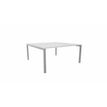 3617350003727-Bureau Bench ARIAL - L140 x P165 cm - plateau blanc - pieds gris aluminium-P_405153437_1-0