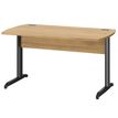 Bureau JAZZ+ - 180 cm - Pieds métal - chêne du bocage