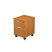 7331910006015-Caisson mobile Trend - L41,8xP52xH59,5 cm - monté - 2 tiroirs dont 1 DS - imitation aulne-P_405165781_1-0
