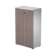 7331920002656-Bibliothèque mi-haute Trend - L80xP44xH120 cm - 2 portes en mélaminé avec serrure - imi-P_405165875_1-0