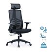 3700339992577-Fauteuil SYLVESTER - accoudoirs réglables - appui-tête intégré - noir-P_405167164_1-0
