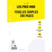 3020120239460-Les Prix Mini - feuilles simples A4 - 200 pages - grands carreaux (Seyes) - perforées-P_405183591_1-0