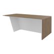 3253310544086-Bureau KHEOPS avec pied droit à droite - L200 - plateau imitation noyer - structure blanc-P_405223987_1-0