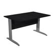 0404052255249-Bureau droit Trend - L120 - Pieds métals - plateau imitation frêne noir - pied anthracit-P_405225524_1-0