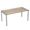 Bureau droit Trend - L180 - pieds arches - plateau imitation chêne canadien