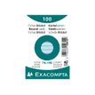 3130638108100-Exacompta - 40 Packs de 100 Fiches Bristol - A7 - lignées - non perforées - bleu-Avant-1