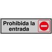 8435080907642-Rotulauto - Signe - entrée interdite - rectangulaire - 180 x 60 mm - métal - or-P_509958_1-0