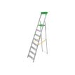3700092275801-Safetool - Escabeau - 8 marches - gris et vert-Angle droit-0