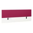 3483600495228-Écran de séparation pour bureau SUNDAY - L160 x H60 - tissu framboise-Angle gauche-0