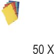 3130632554705-Exacompta - 50 Chemises recyclées à 3 rabats - A4 - couleurs assorties--0