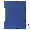 Exacompta - 50 Chemises recyclées à 3 rabats - A4 - bleu