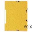 Exacompta - 50 Chemises recyclées à 3 rabats - A4 - jaune