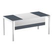 Voile de fond pour bureau EASYDESK L180cm - Blanc/anthracite