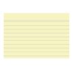 3130638108209-Exacompta - 40 Packs de 100 Fiches Bristol - A7 - lignées - non perforées - jaune-Gros plan-2