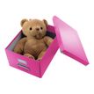4002432398126-Leitz Click & Store - Boîte de rangement A4 - rose métallisé-Angle droit-3