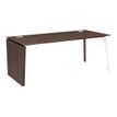 3483600647337-Bureau - XENON - Chêne - L 170 cm - pieds panneaux/métal réversible-Angle gauche-0