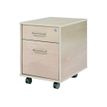 8427951999450-rocada STORE - Socle - mobile - 2 tiroirs - mélamine - gris, aluminium-P_622191_1-0