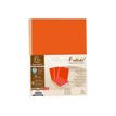 3288587701078-Exacompta Forever - 10 Paquets de 25 Chemises dos toilé - 320 gr - orange-Avant-1