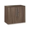 3483600364074-Rangement bas VERMONT - L80 x H75 x P45 - 2 portes - Noyer fumé-Angle gauche-0
