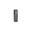 3700481664469-Logistipack - Sac cadeau Amazone pour bouteille - 10 cm x 9 cm x 38 cm - noir-Angle gauche-0