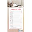 Calendrier bloc mensuel à feuillets année civile BOUCHUT "409 Animaux" 19 x 36 cm Pefc 70 %