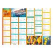 Oberthur Color Story - Calendrier 6 mois par face - 33,5 x 43 cm