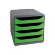 9002493421530-Exacompta BigBox - Module de classement 4 tiroirs - gris/vert pomme-P_79151117_2-1