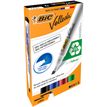 3086120017545-BIC VELLEDA 1751 - Pack de 4 marqueurs effaçables - pointe biseau - couleurs assorties-P_79351090_3-0