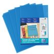 3045050174377-SHINE - 10 Pochettes coin - A4 - pour 25 feuilles - 12/100 - bleu cristal-P_79356711_1-0