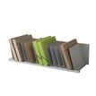 Trieur organiseur de bureau - 16 cases inclinées - gris