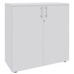 2012348123301-Armoire mi-haute IDRA/DUAL -  L80 x H102 x P47 - 2 portes - 2 tablettes métal DS - Corps blanc --P_79377052_1-0