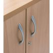 3253310134393-Armoire basse IDRA/DUAL - H72 x L80 x P47 - 2 portes - Corps blanc - Dessus et portes imita-P_79377102_2-1