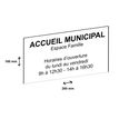 3459590648302-Plaque personnalisée avec votre texte - 200 x 100 mm - blanche - adhésivée prête à pos-P_79384198_2-1