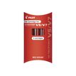 Pilot Hi-Tecpoint V5/V7 - 3 Cartouches recharges pour roller - rouge