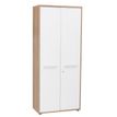 3483600460523-Armoire haute ARPE - L80 x H190 x P41 - 2 portes - Chêne et blanc-P_79392511_1-0