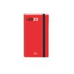 Agenda de poche Flex - 1 semaine sur 2 pages - 9,5 x 17,5 cm - rouge - Oberthur