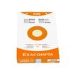 Exacompta - Pack de 100 Fiches Bristol - 12,5 x 20 cm - petits carreaux - perforées - couleurs assorties