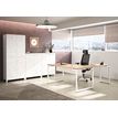 3483600495600-Bureau SUNDAY - 140 cm - Pieds cadre - Blanc-P_79408141_2-1