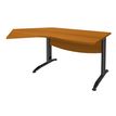 3253310150133-Bureau 135° IDRA - retour d'angle à gauche - L180 cm - Pieds anthracite - plateau imitati-P_79408642_1-0
