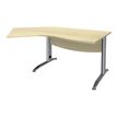 3253310150294-Bureau 135° IDRA - retour d'angle à gauche - L180 cm - Pieds aluminium - plateau imitatio-P_79408658_1-0