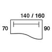 3253310150317-Bureau droit IDRA - Vague à droite - L140 cm - Pieds anthracite - plateau imitation Erable-P_79408660_2-1