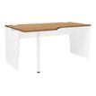 3483600722201-Bureau compact 90° à gauche YES ! - 160 cm - Pieds panneaux fixes - Merisier-P_79409738_1-0