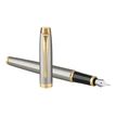 3501179316499-Parker IM - Stylo plume métal brossé - pointe fine-P_79413682_1-0