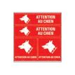 8711234376596-Pickup - Pictogramme - Attention au chien - 4 autocollants 150 x 150 mm-P_79417835_1-0