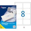 3270241189872-Apli Agipa - 800 Étiquettes adhésives blanches multi-usages - 99,1 x 67,7 mm - coins arro-P_79419962_1-0
